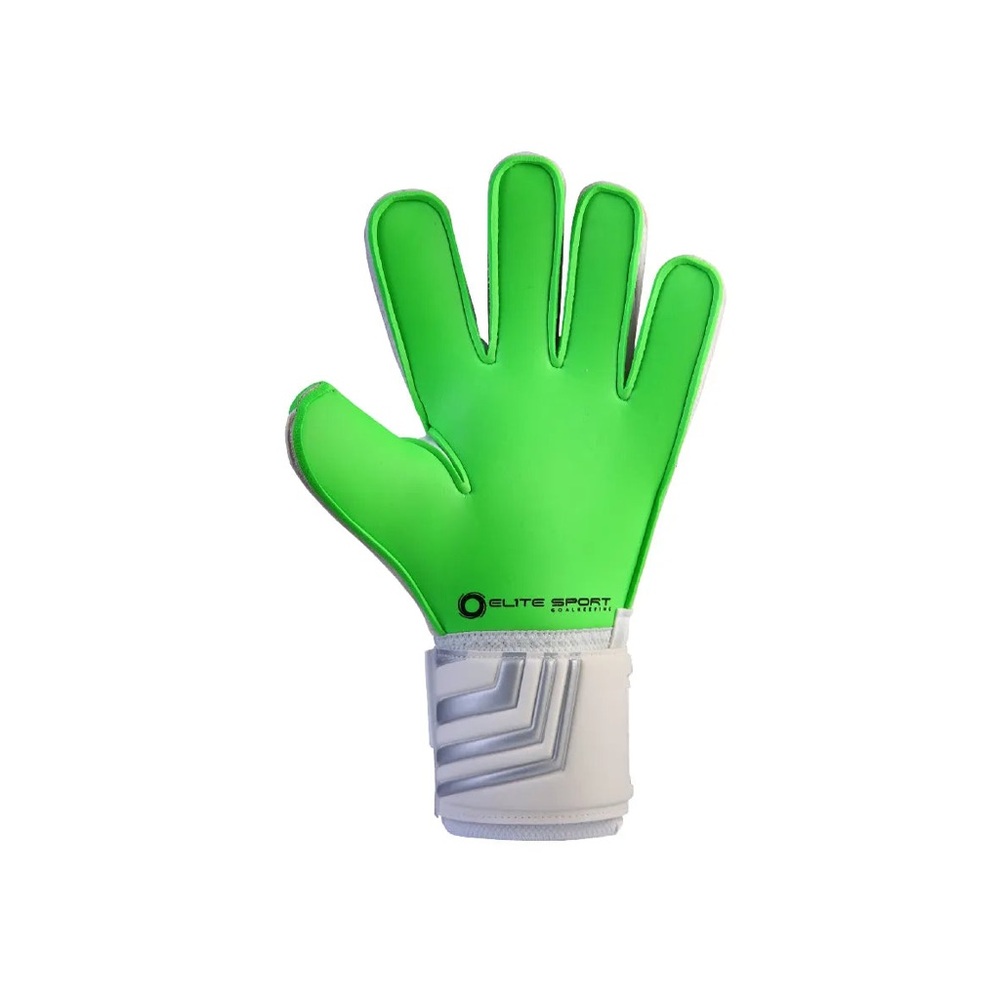 GK Green and White Goalkeeper Glove with Enhanced Grip